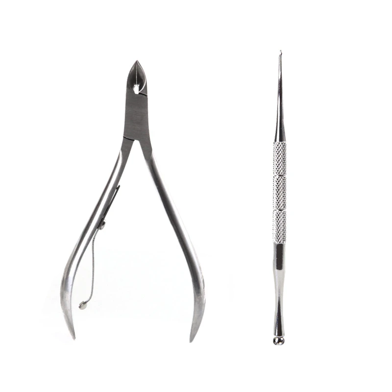 2PCS/Set Ingrown Foot Care Tool Toe Nail Correction Nippers Clipper Cutters Dead Skin Dirt Remover Paronychia Podiatry Pedicure | Красота и