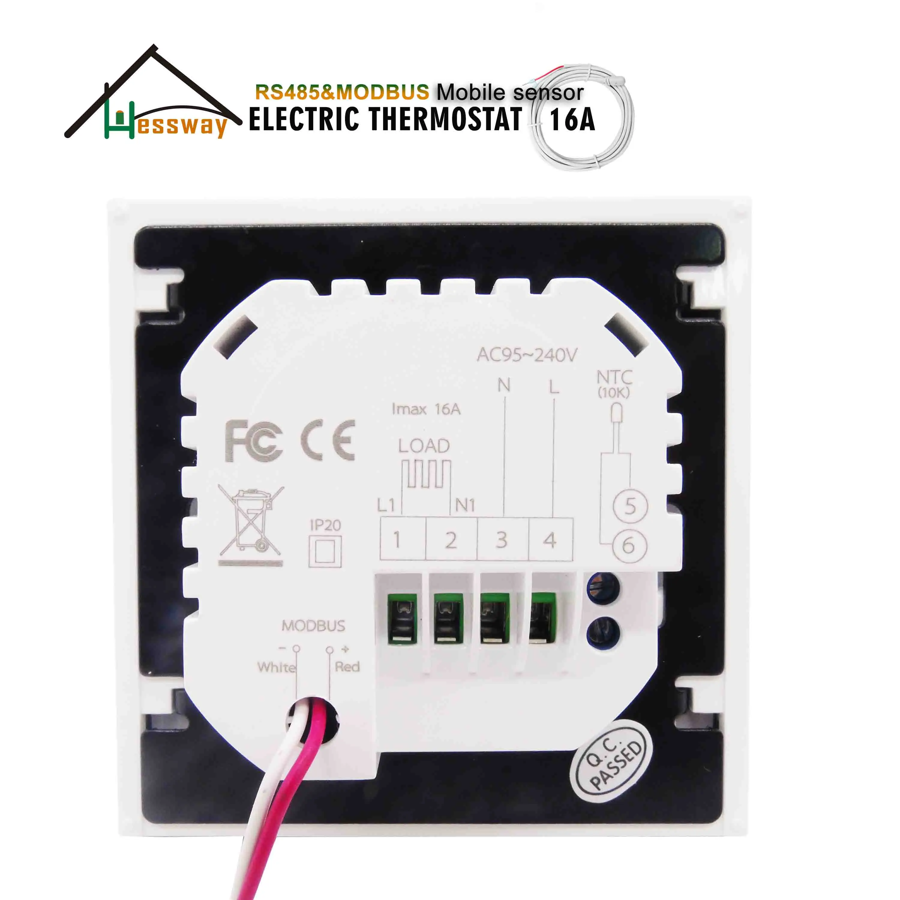 HESSWAY 24V 95 250VAC 16a двойной датчик электрический регулятор температуры для