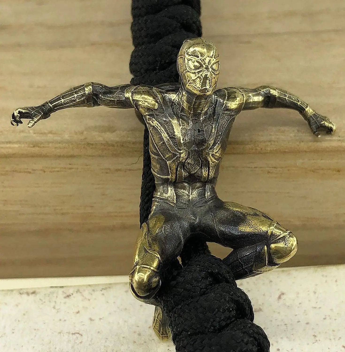 EDC инструменты латунный нож бисер латунь Человек паук бусы на шнурок Паракорд Нож