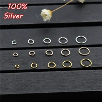 20pcs 925 silver color jewelry open ring fitting positioning circle jump rings making for bracelets necklace diy accessories