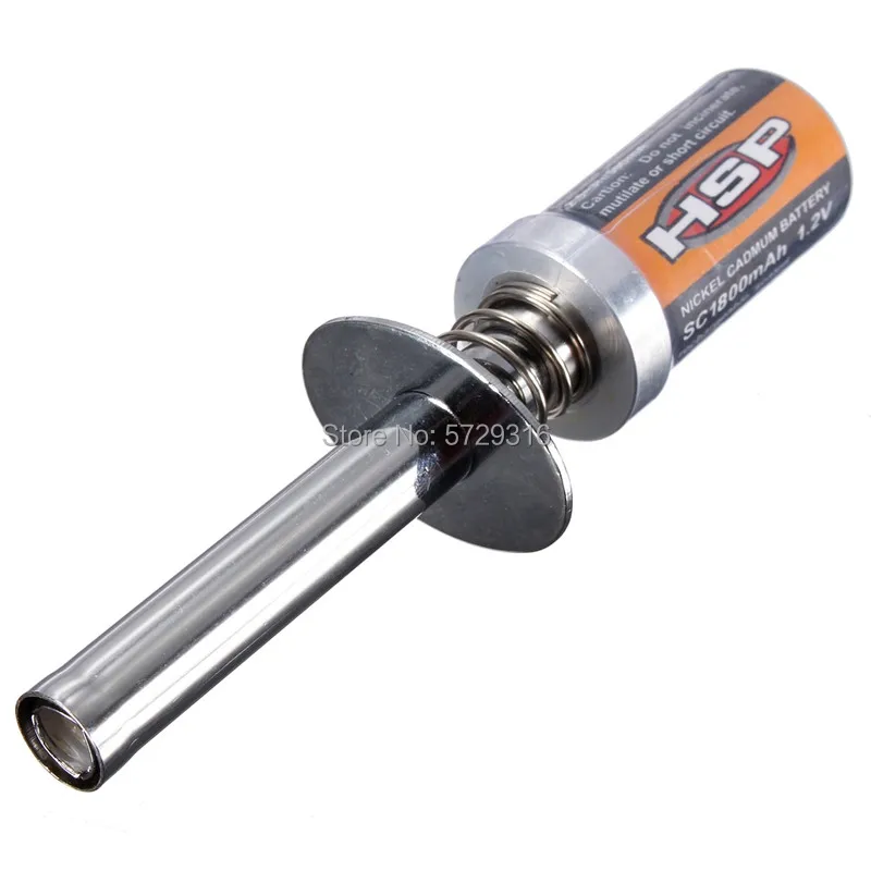 

RC Nitro 1.2 V 1800MAH RECHARGEABLE GLOW PLUG starter Igniter AC Charger for Gas Nitro Engine Power free shipping
