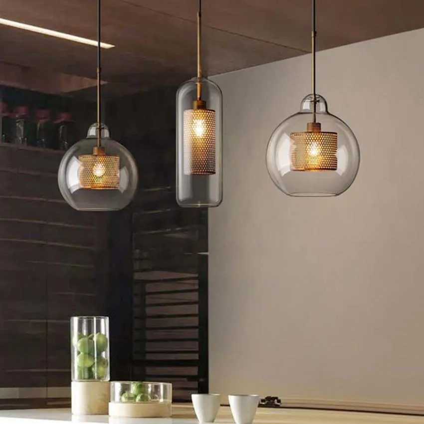

Modern Living room/Bedroom/Minimalist/Restaurant Pendant Light Nordic Clothing Decoration Glass Ball Pendant Lamp