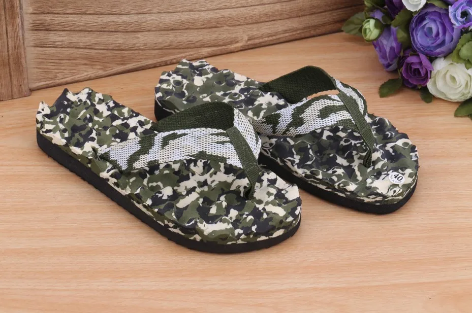

Beach Flip Flops Camouflage Water Shoes Women Summer Slippers Shoe Unisex Lovers Couples Outside Sandals