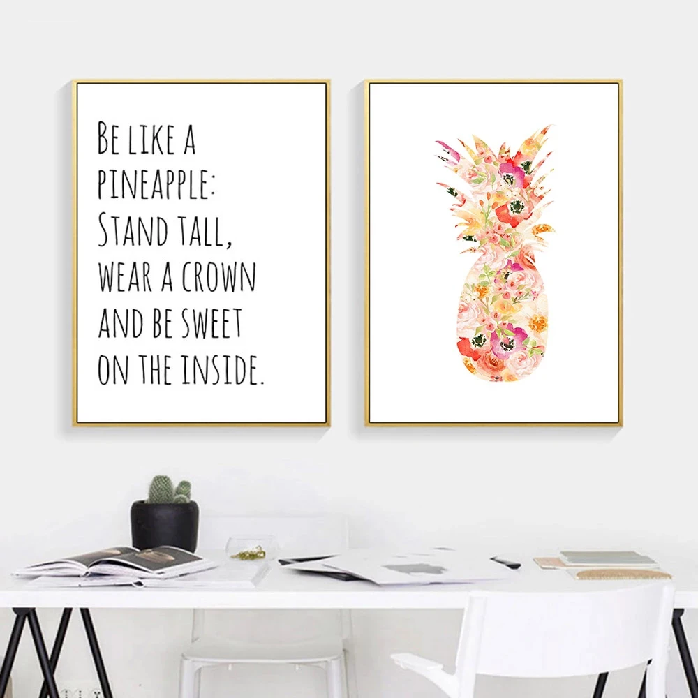 

Wall Art Modern Abstract Flower Letters Watercolor Posters Prints Picture Nordic Canvas Paintings Living Room Bedroom Decoration