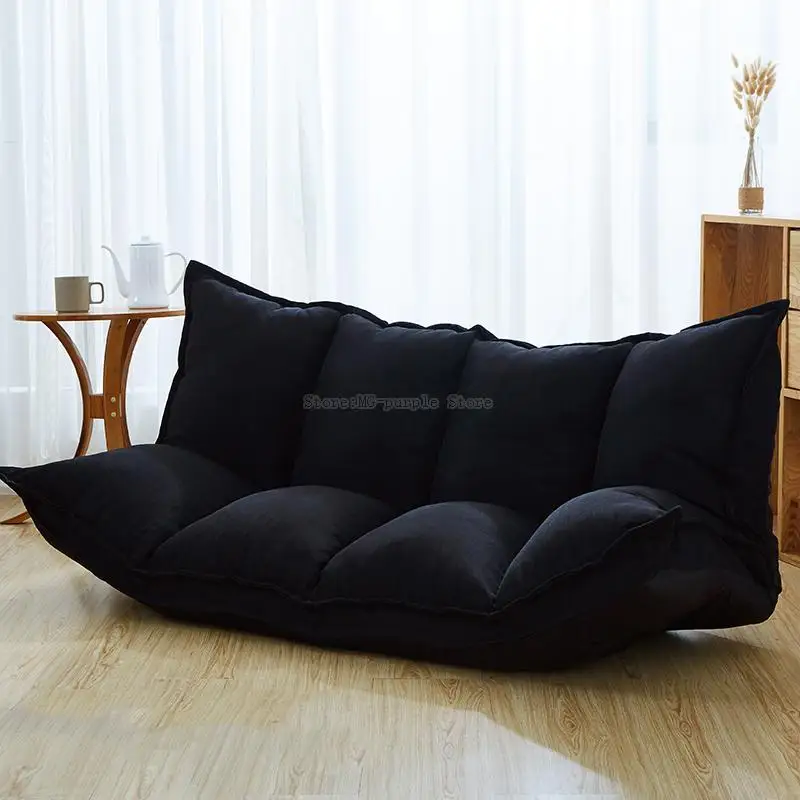 Льняная тканевая обивка регулируемая напольный диван-кровать для отдыха дивана