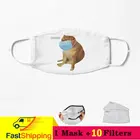 Cheems с mamsk злые доги вирусные Cheems Vimrus Bonk сигнальная маска для лица Пыленепроницаемая ветрозащитная уличная