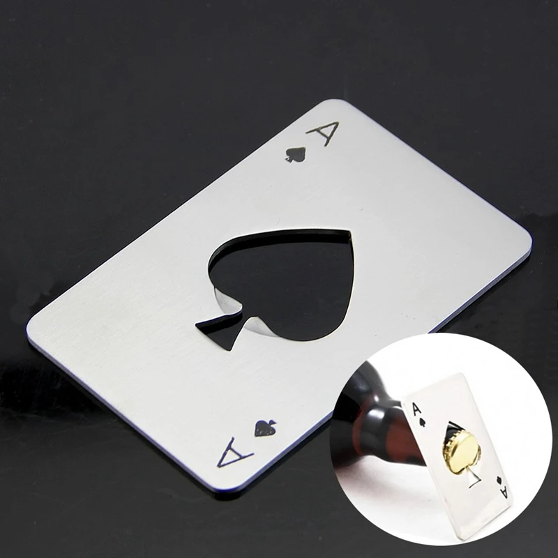 Горячая продажа игральные карты Ace of Spades Poker Bar инструмент Сода нержавеющая кража