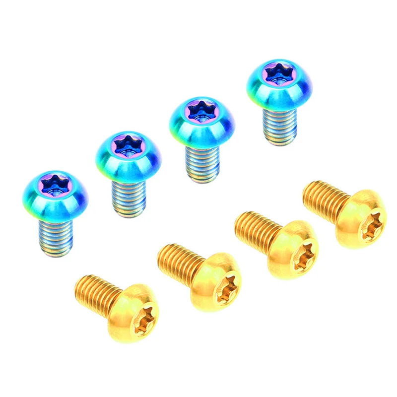 RISK 12 шт. M5x10mm T25 Ti дисковые тормозные роторные болты для MTB велосипеда шоссейного