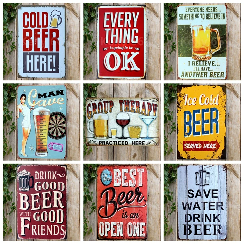 [Kelly66] холодное пиво здесь групповая терапия практикуется Mojito Металлический Знак