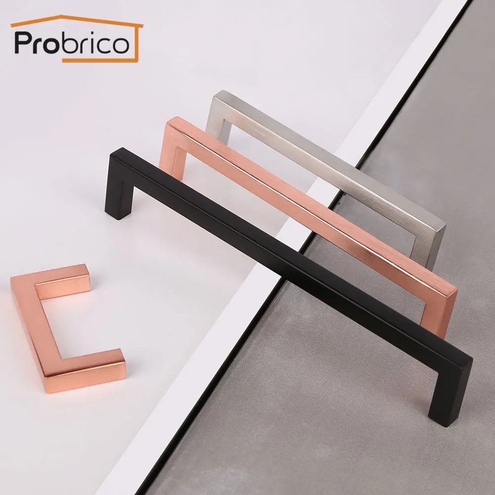 Ручки и ручки для шкафа Probrico матовые черные цвета розового золота