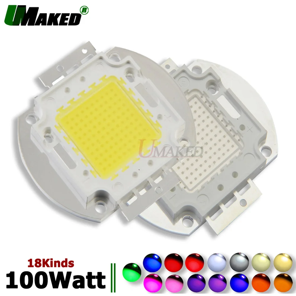 Светодиодный чип высокой мощности 100 Вт Epistar 33/45mil SMD COB чипы света теплый белый