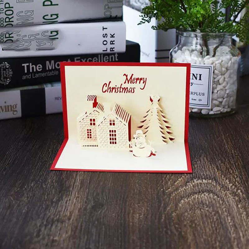 Новые 3D креативные всплывающие карты для рождественской вечеринки приглашения