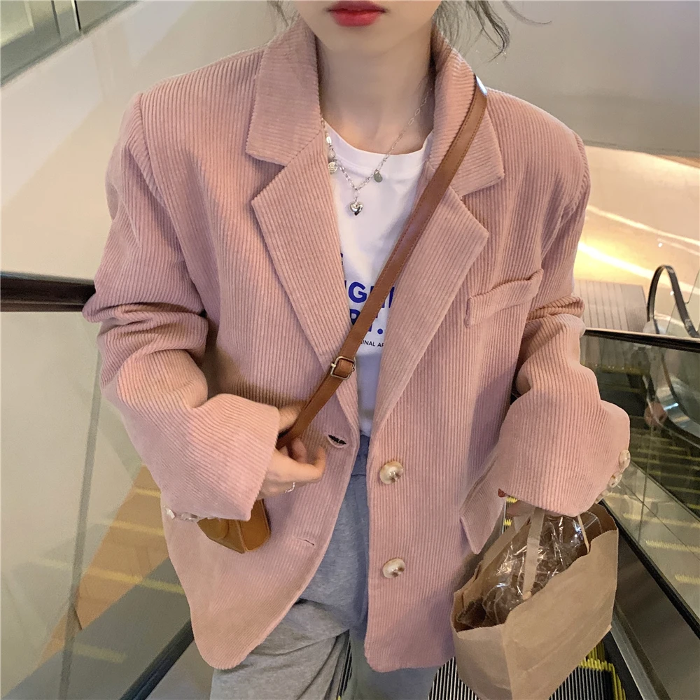 

Women Blazer Casual Long Sleeve Blazers Plus Size Office Lady Suit Jacket OL Turn-down Collar Woman Coat Cardigan Formal Blazers