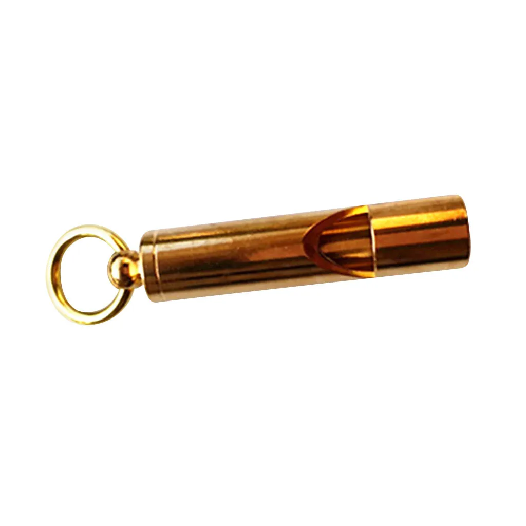 Brass Whistle Outdoor Survival Tool Key Ring Pendant for Climbing Hiking Fishing Diving | Спорт и развлечения