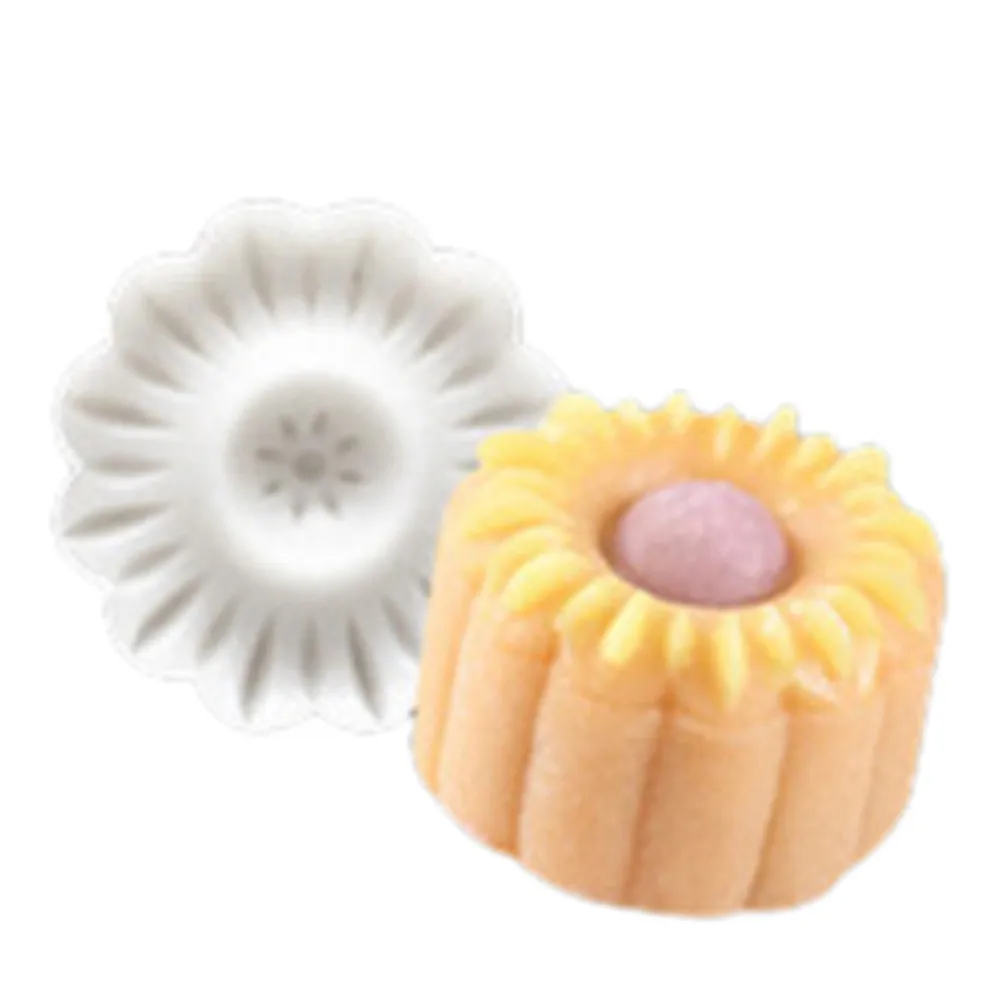 6 стильных штампов 50 г Круглый цветок луна торт плесень белый набор Mooncake Декор