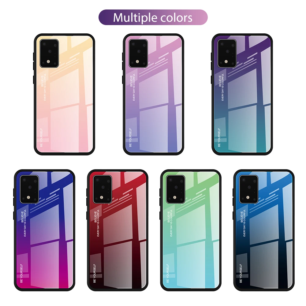 Для samsung S10 S10e S11 S11e S11Plus закаленное Стекло чехол для M10 M20 M30 M40 Note8 9 градиент
