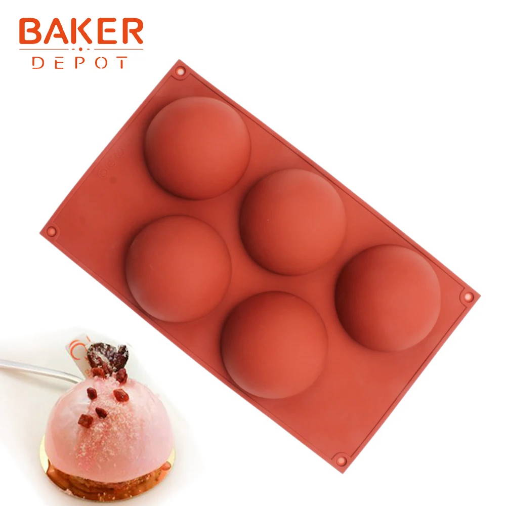 BAKER DEPOT силиконовые формы для торта кондитерские выпечки круглой формы мыло желе пудинг льда силиконовые формы шоколад конфеты помадка
