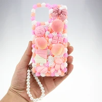 handmade phone case cream 3d new iphone 13 pro max 12 11 mini x xsmax xr 8 plus kawaii peach samsung note 20 21 ultra cover cute
