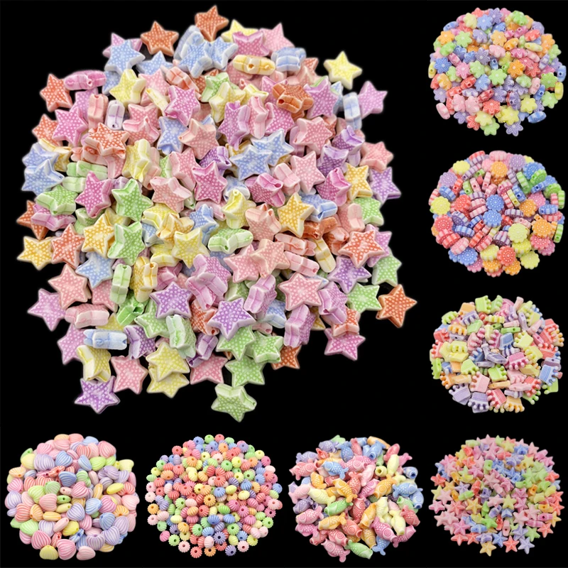 

10/20/40Pcs Flower Crown Heart Loose Beads DIY Crafts For Jewelry Making Necklace Bracelet Pendant Wholesale