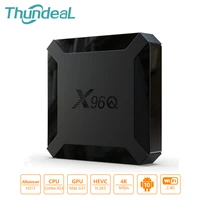 thundeal x96q tv box android 10 smart set top box 2g 16g tv box allwinner h313 quad core 2 4g 2k 4k wifi fo netflix media player