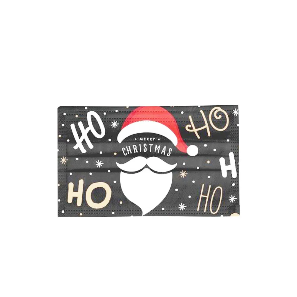 

50PCS Christmas Print Disposable Child Mask XMas Cartoon Fashion Face Masks For Children Safety Mouth Mascarilla Desechable Lote