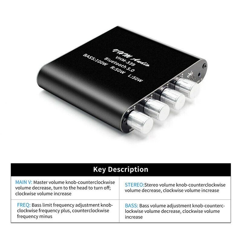 HIFI Bluetooth стерео аудио сабвуфер усилитель платы TPA3116 D2 цифровой мощности 2 1 канала
