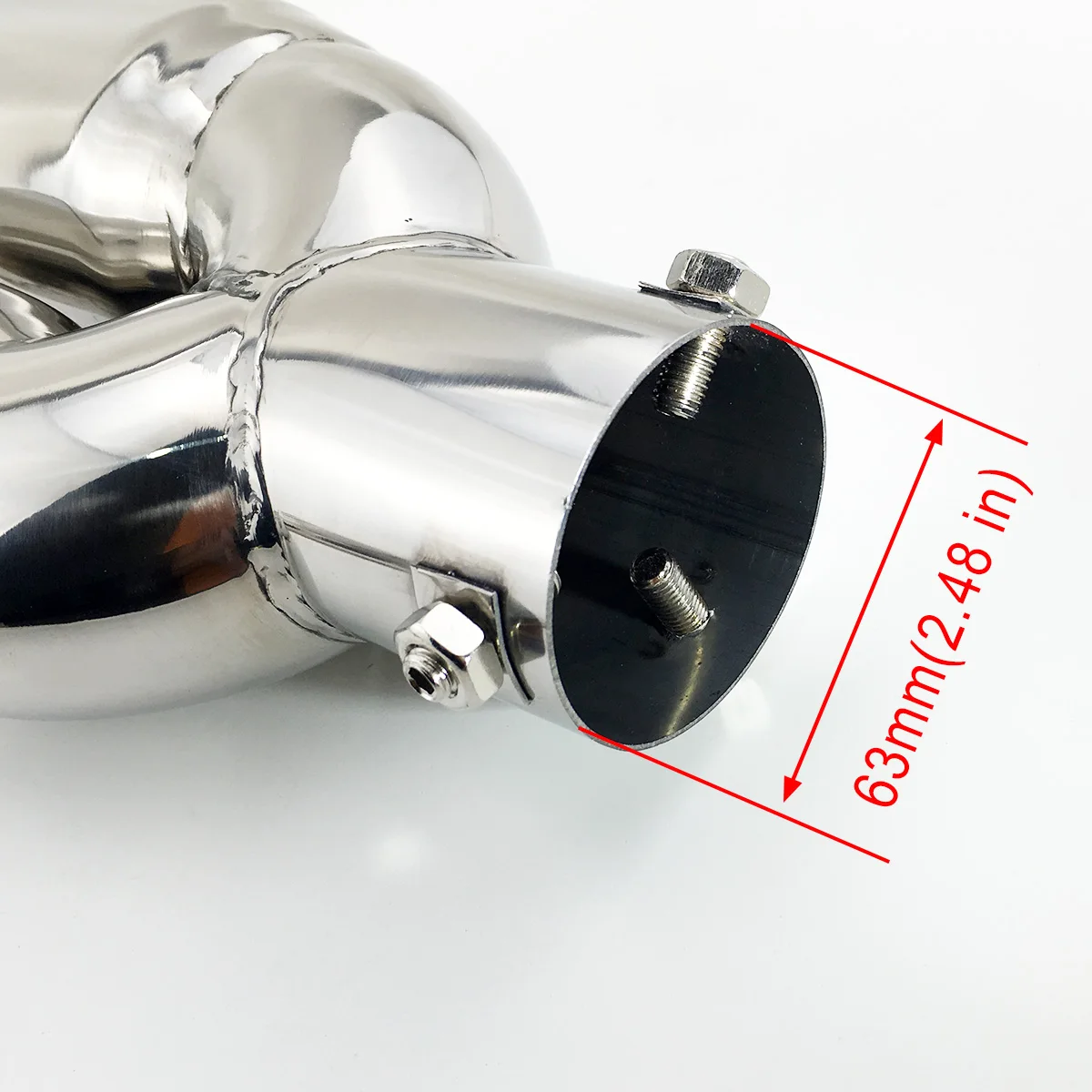 Универсальные аксессуары автомобильный глушитель выхлопной трубы с двойным