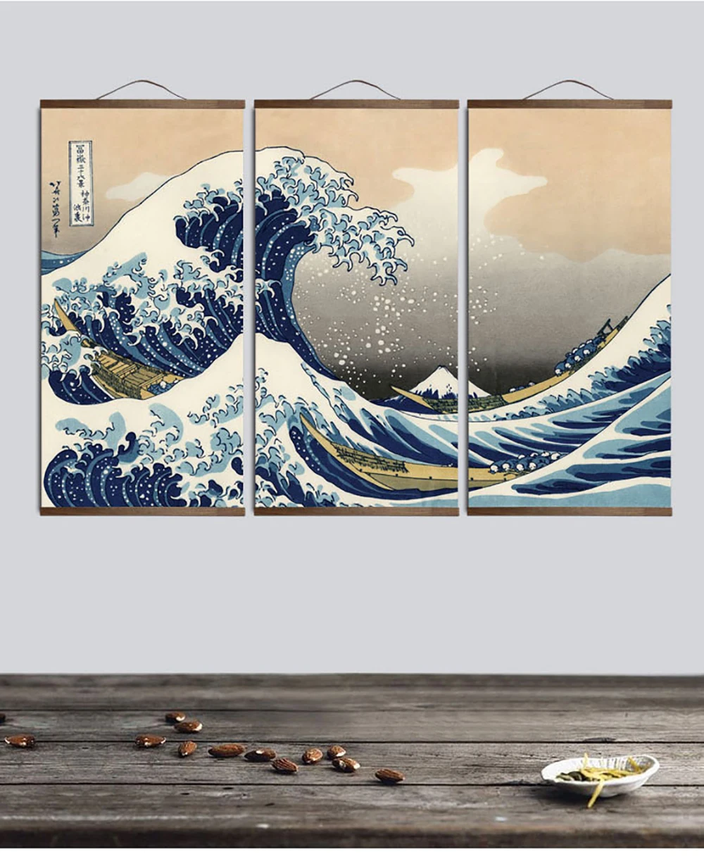 

Modern Posters and Prints Painting Japanese Style Ukiyo Kanagawa Surf Canvas Art Wall Pictures for Living Room
