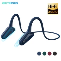 bone conduction earphone bluetooth 5 0 wireless sports headphones ip65 headset stereo hands free with microphone for running