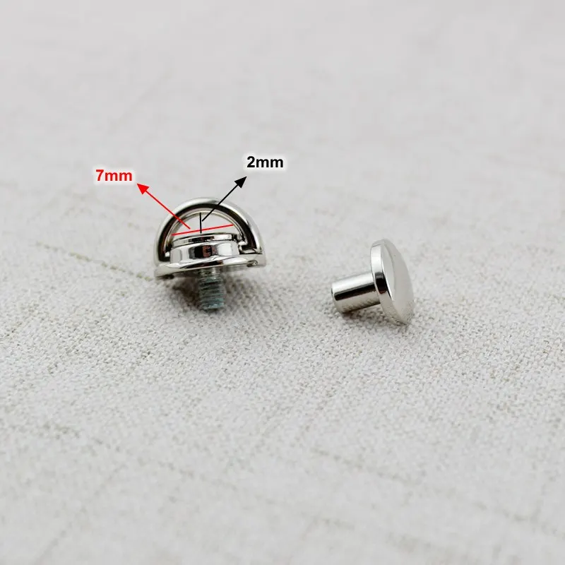 2 шт. 50 высококачественные аксессуары медные Твердые заклепки застежки кожаные