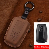 2021 new leather car key case cover for toyota prius camry corolla c hr chr rav4 prado 2018 accessories keychain covers