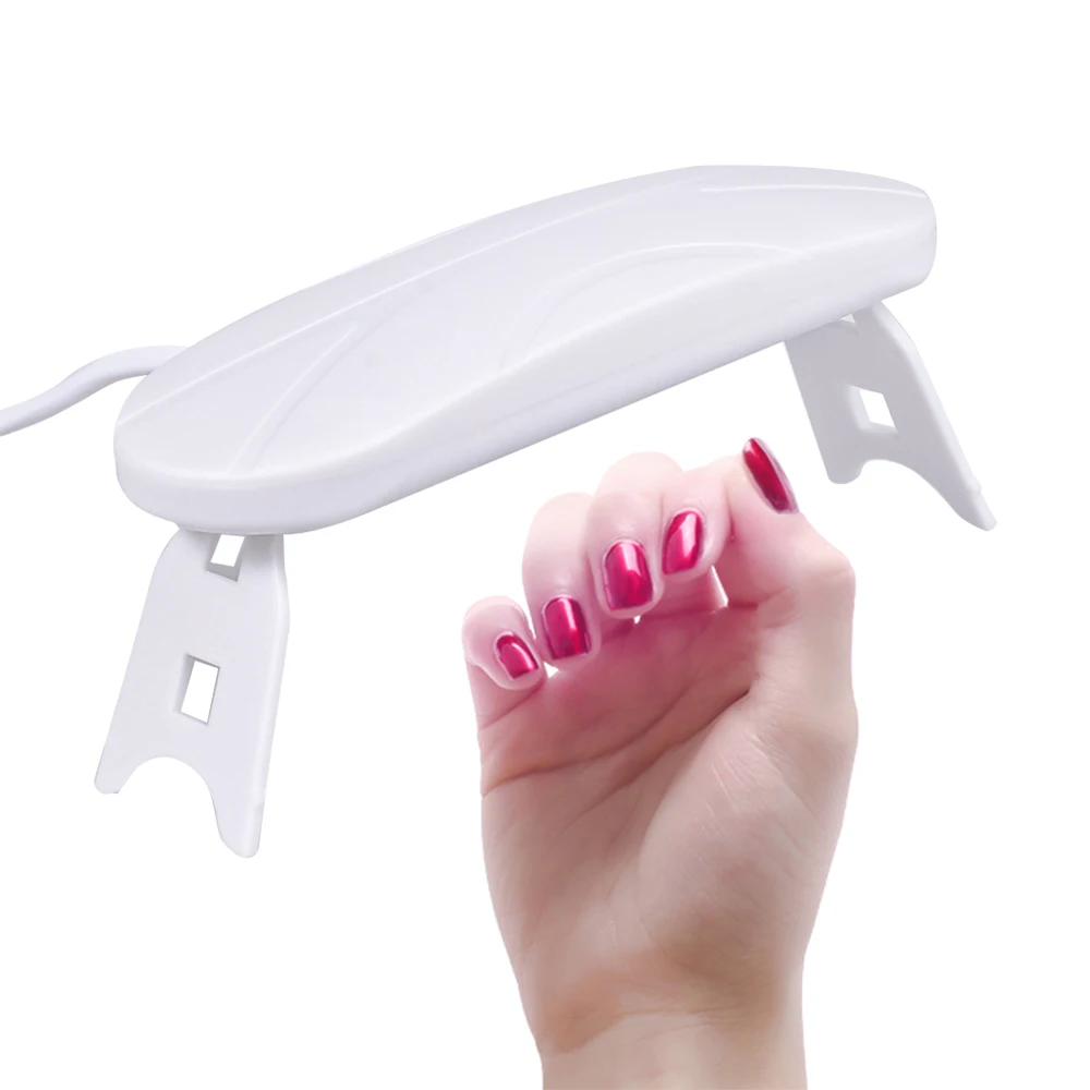 

Мини-Сушилка для ногтей мощностью 6 Вт, микро-УФ светодиодная лампа, Портативная USB-лампа для отверждения гель-лака для ногтей, складной лак д...