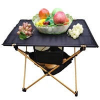 portable folding camping table outdoor oxford cloth fold out desk board picnic small lightweight metal camping folding table