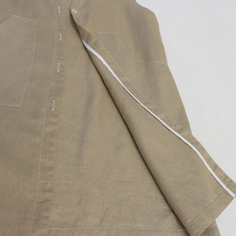 Жилет женский льняной однобортный с V-образным вырезом повседневный простой и