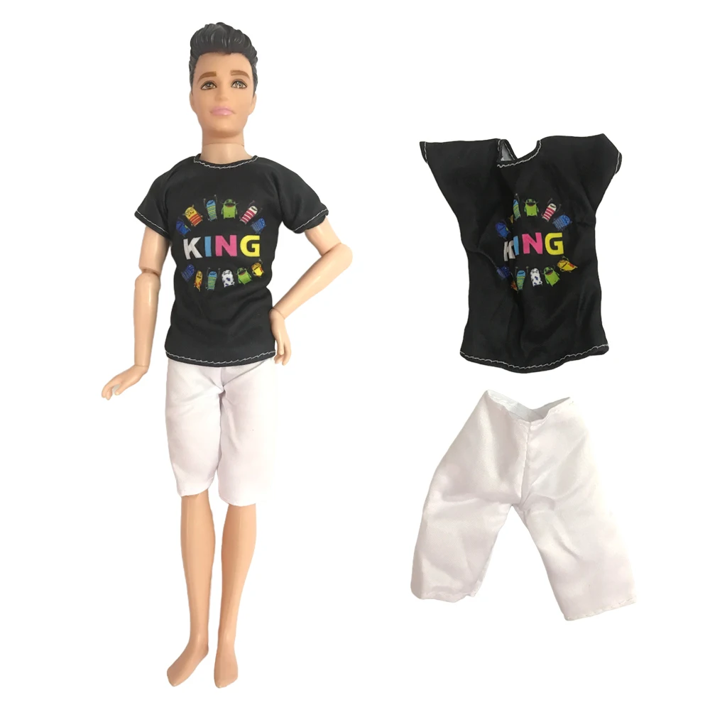 

Модные черные шорты NK с буквенным принцем, повседневные белые шорты, одежда для Барби, аксессуары для куклы, подарки для куклы Кена, девочки, ...