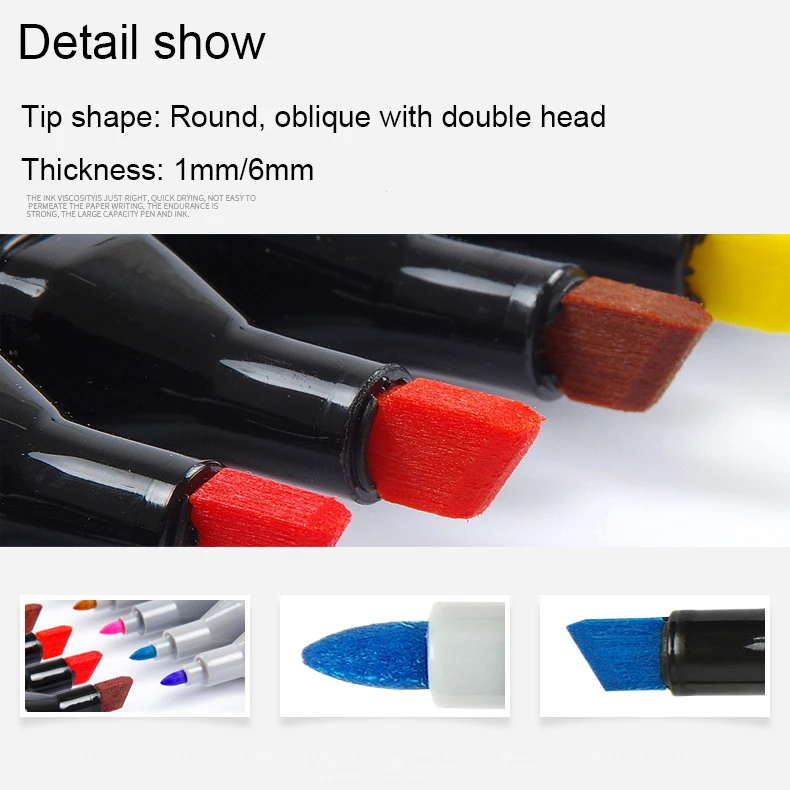 Скетч Марк 30/40/60/80/168 цветов художественные маркеры для рисования двухсторонний маркер с кистью рисовать мангу анимацию живописные принадлежности.