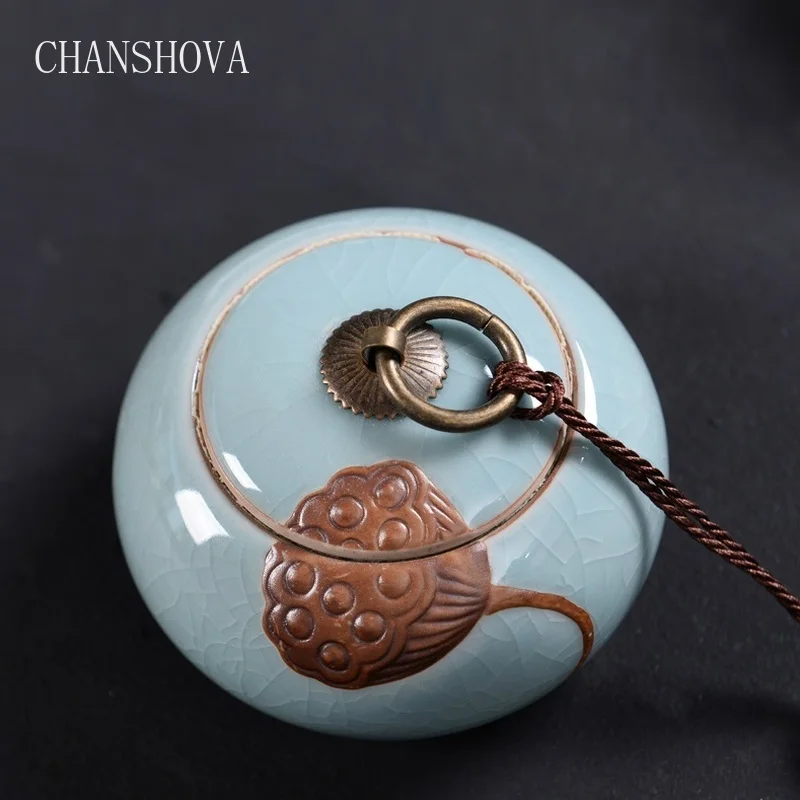Керамическая чайная коробка CHANSHOVA герметичная влагостойкая в китайском стиле с