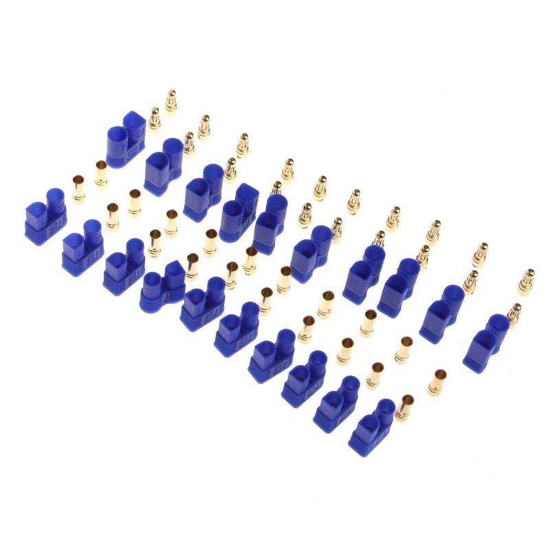 

10 Pair Male Female EC3 Style Connector w/20 Pairs 3.5mm Gold Bullet Banana Plug