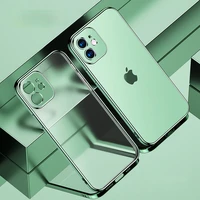 camera protective plating phone case for iphone 6 7 8 plus x xr 11 12 13 mini pro xs max se 2020 clear soft silicone cover funda