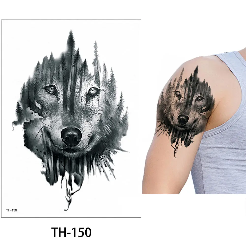 TH-150 Glaryyears 15*21 см временная татуировка наклейка Горячая Поддельные татуировки животные и растения флеш-тату водонепроницаемый маленький боди-арт для мужчин и женщин - Цвет: TH-150
