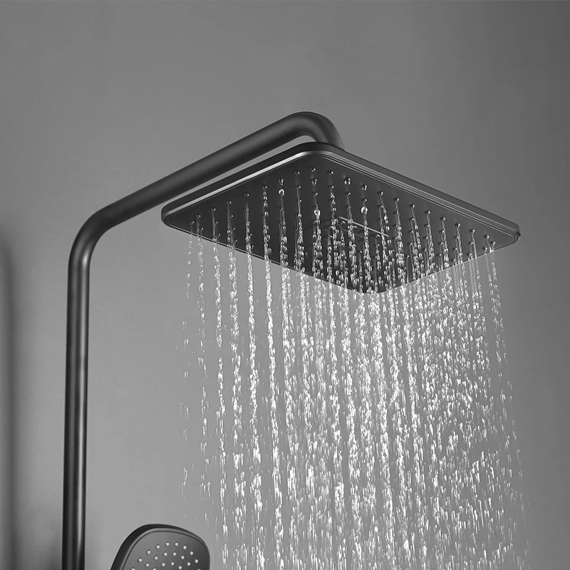 Смеситель для душа ванной комнаты термостатический с раздвижной планкой набор