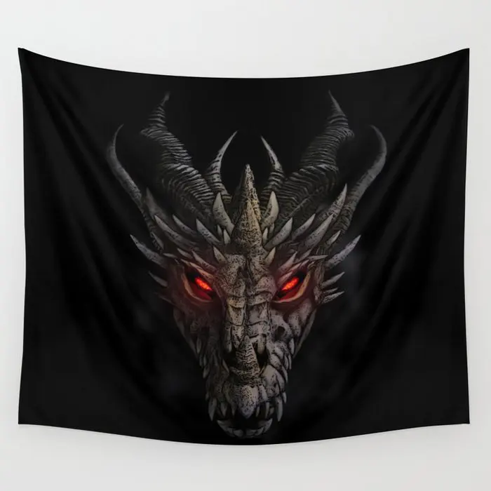 

Red Eyed Dragon Tapestry Background Wall Covering Home Decoration Blanket Bedroom Wall Hanging Tapestries for Living Room Decor
