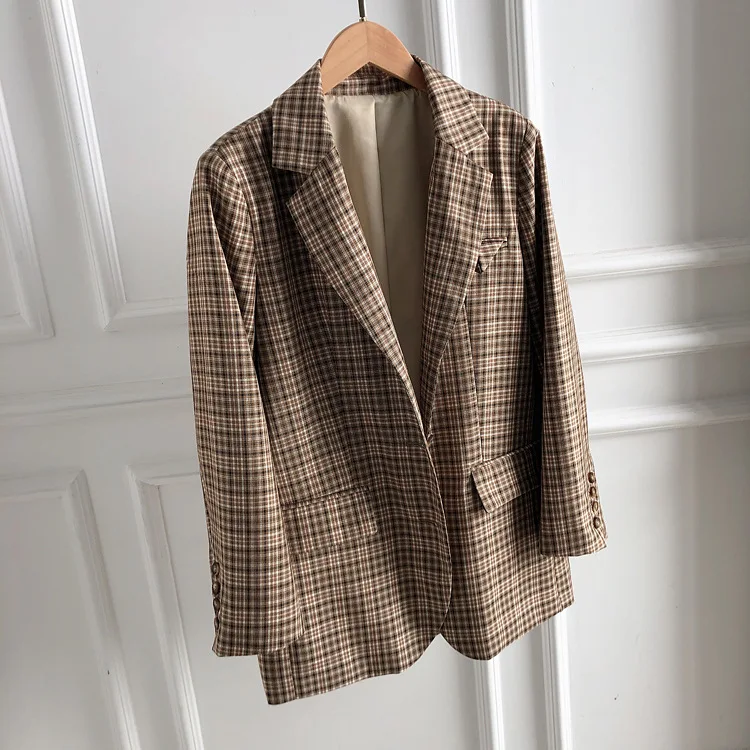 

White Blazer Coats Outwear Work-Jacket Women Suit Spring Office Slim Autumn Casual Fashion Korean