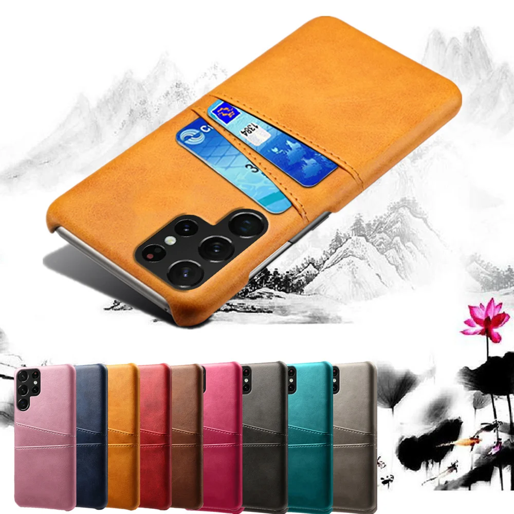 

for Samsung Galaxy S22 Ultra 5G Case Credit Card Case Vintage PU Leather Wallet Case for Samsung Galaxy S22 Pro S21 FE Plus 5G