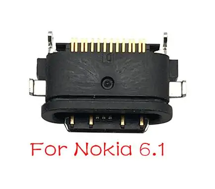 2 шт./лот разъем Micro Usb зарядный порт для Nokia 3 6 7 Plus 8 6,1 7,1 5,1 Plus X5 X6 X7 запасные части - Цвет: For Nokia 6.1