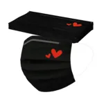 10 шт., одноразовые черные промышленные ушные петли mascarilla Monder, шарф, маска для косплея на Хэллоуин