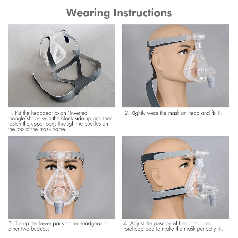 Маска носовая NMI CPAP с Головными Уборами S/M/L три размера подходит для Cpap