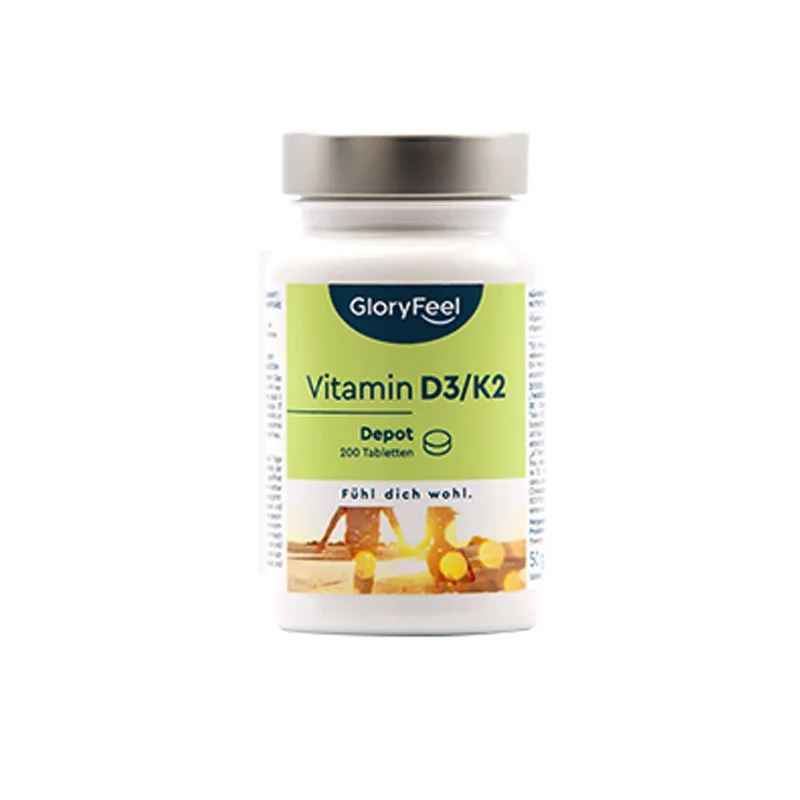 GloryFeel Active Vitamin D3 200 Tablets/Bottle Free Shipping