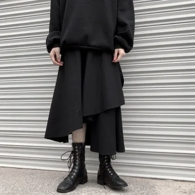 Женская Двухслойная юбка с разрезом 2020 | одежда