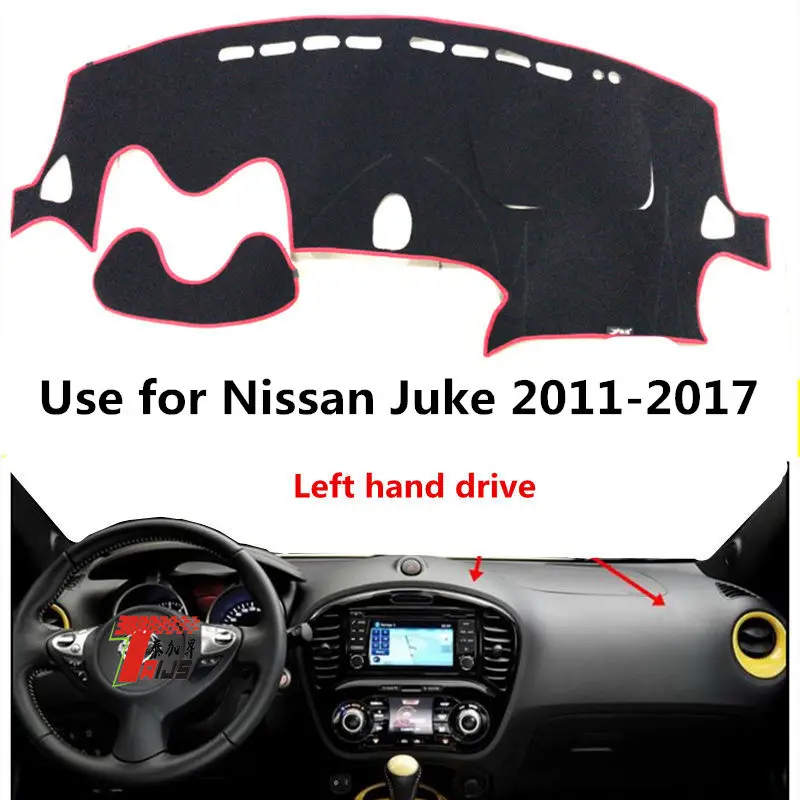 

Taijs left hand drive car dashboard cover for Nissan Juke 2011-2017 polyster fibre creative dashboard pad for JUKE 16-17